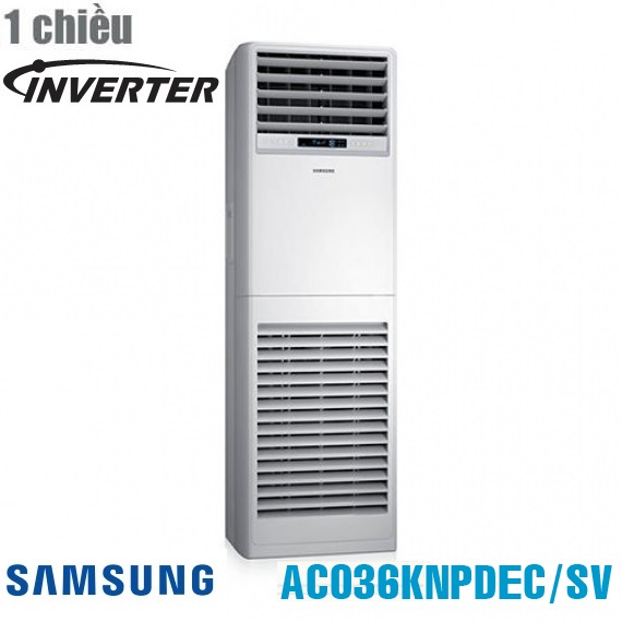 Điều hòa tủ đứng Samsung 1 chiều inverter 36000 BTU AC036KNPDEC/SV