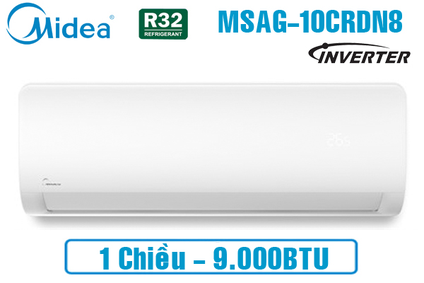 Điều hòa Midea inverter 1 chiều 9.000 BTU MSAGII-10CRDN8