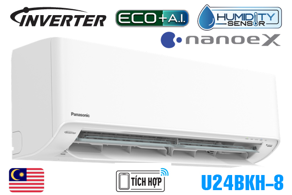 Điều hòa Panasonic inverter 1 chiều 24000 BTU U24BKH-8