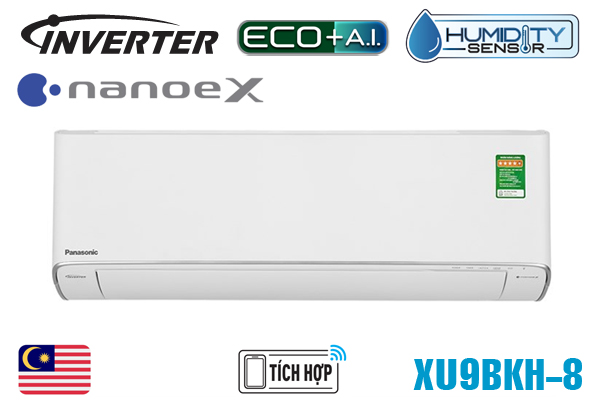 Điều hòa Panasonic inverter 1 chiều 9000 BTU XU9BKH-8
